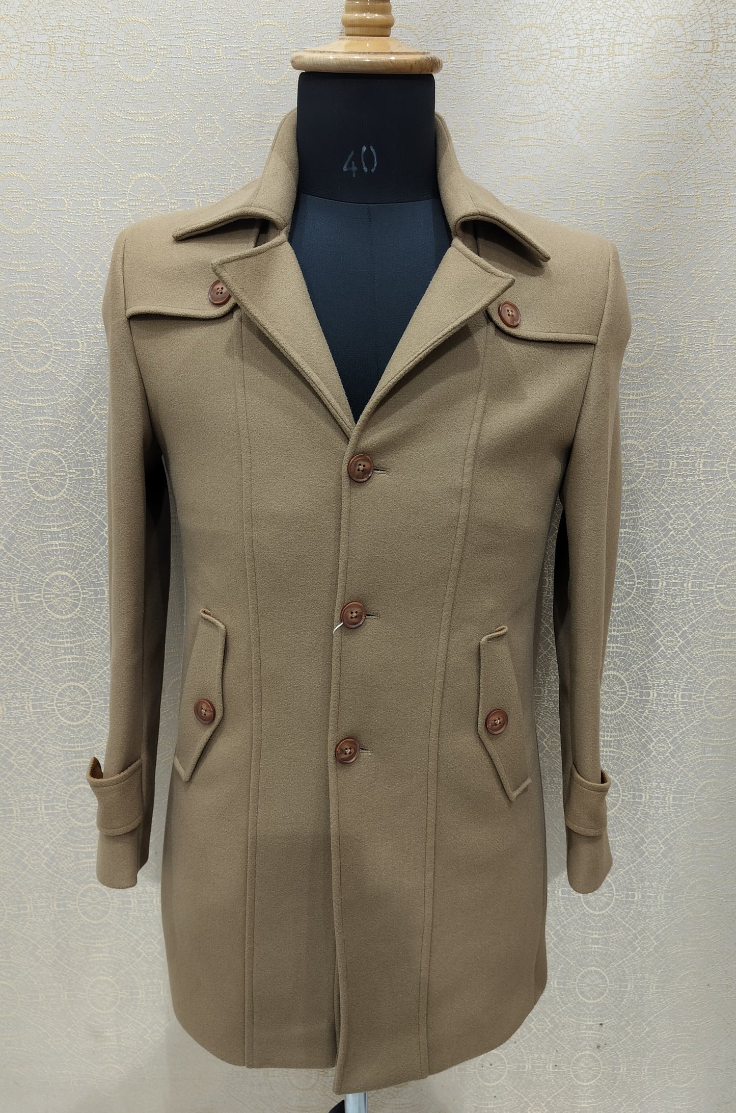 Blazer long coat over coat